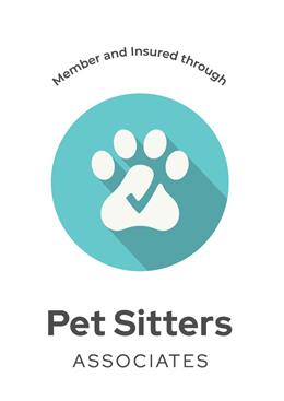 Pet Sitters Associate logo seafoam blue